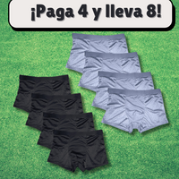 Kit Calzoncillos Premium Transpirables - Compra 4 Lleva 8