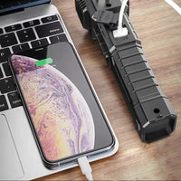 Super Linterna Táctica 4 en 1 - Táctica Militar